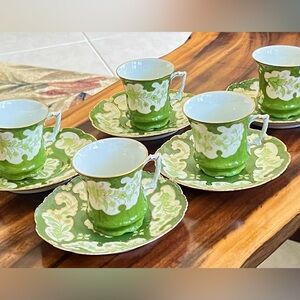 10 piece set Antique Imperial H.S. Austrian China tea set.